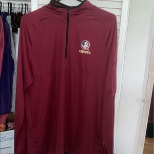 FSU Quarter Zip Mens Long sleeve